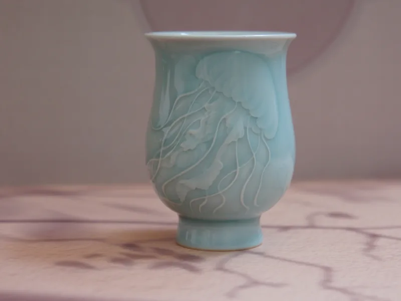Longquan Celadon Jellyfish Tulip Cup