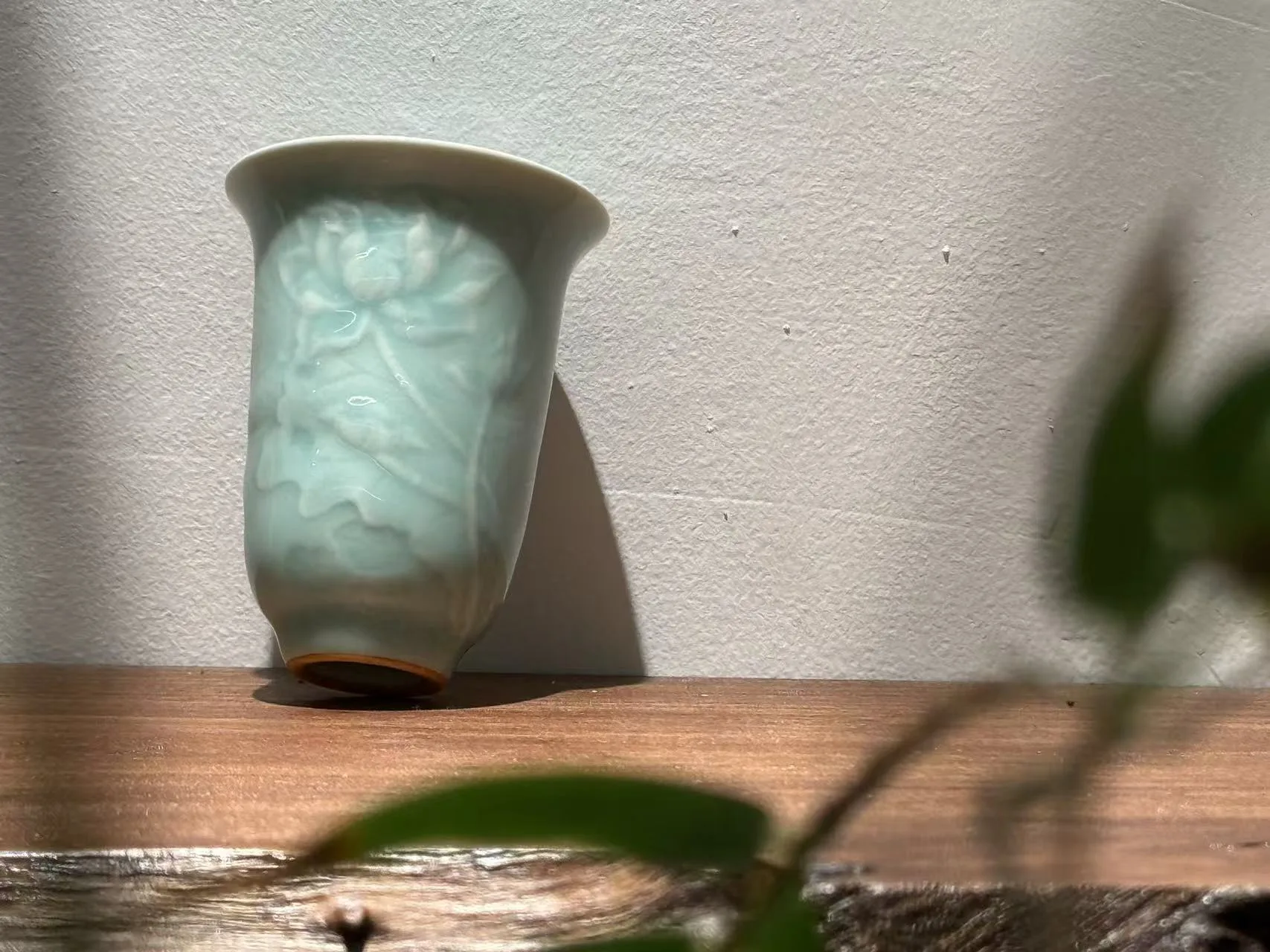 Longquan Celadon · Lotus Leaf Aroma Cup & Pooled-Glaze Saucer - Image 8