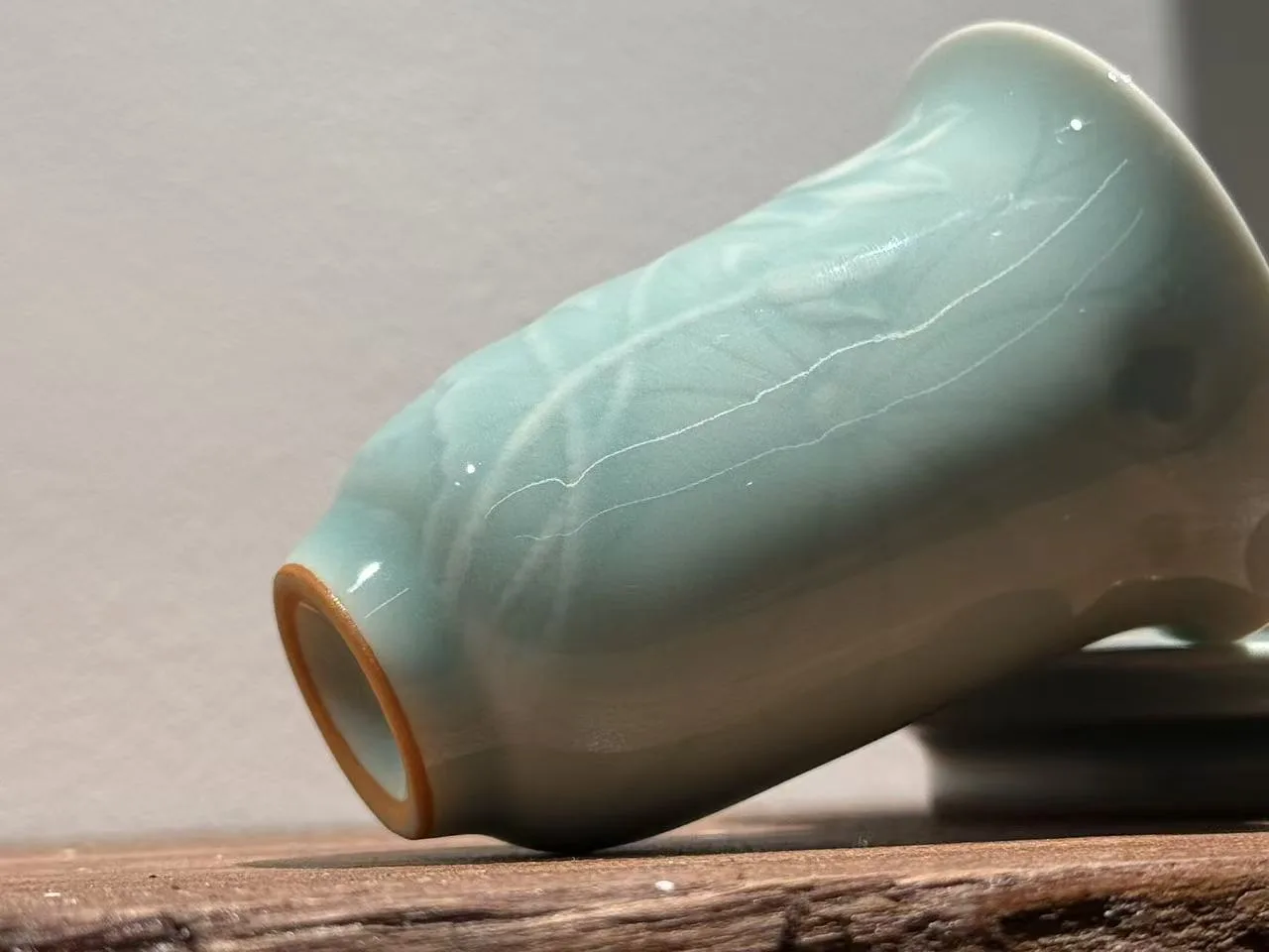 Longquan Celadon · Lotus Leaf Aroma Cup & Pooled-Glaze Saucer - Image 7