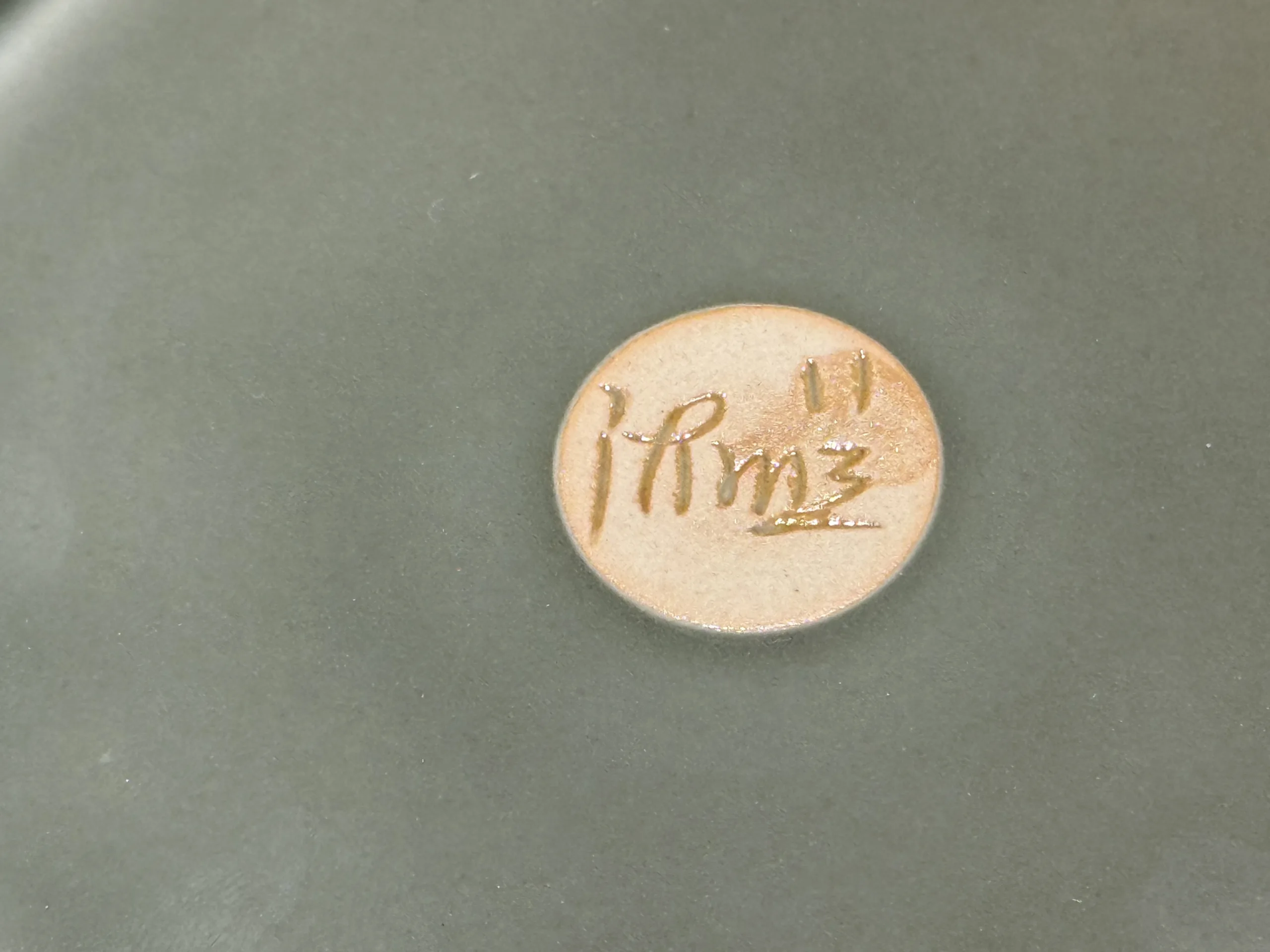 Longquan Celadon · Wood-Fired Ash-Green Sculpted Plum Blossom Tea Tray - Image 5