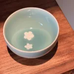 Powder Blue Plum Blossom Zen Cup