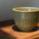 Yellow Glaze Qilin Gang Cup