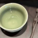 Crab-Shell Green Lotus Petal Handshake Cup